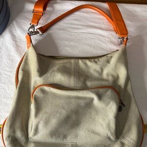 Stefi Talman Seafoam Green Leather Hobo Bag